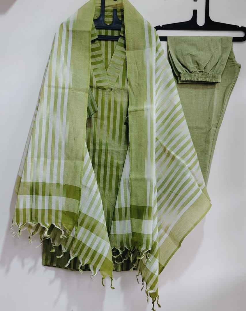 South Cotton Kurta Set with Dupatta