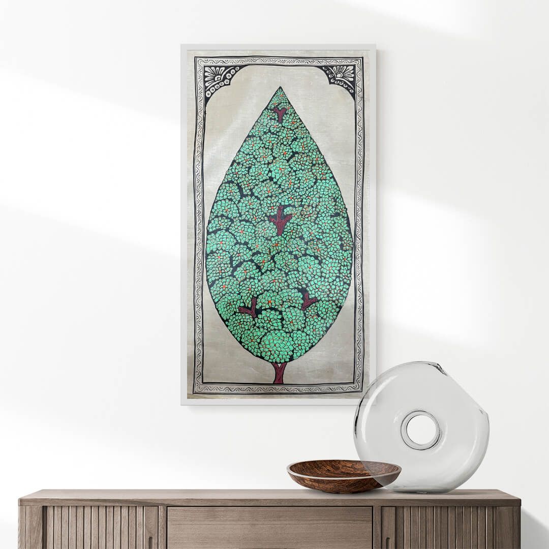Tree of Life Patta Tussar Painting