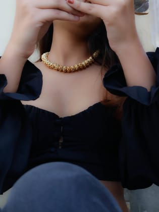 Dara Multicolored Necklace-Gold