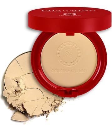 Colors Queen 2-in-1 Charming Compact Powder with Mirror and Puff 18g, Sand (Shade - 04)