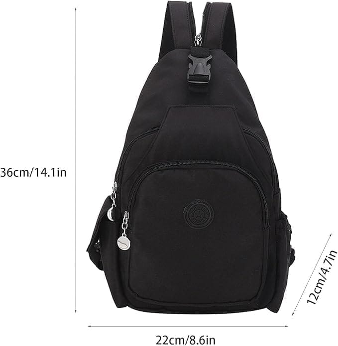Black Sling Bag - Lightweight & Water-Resistant