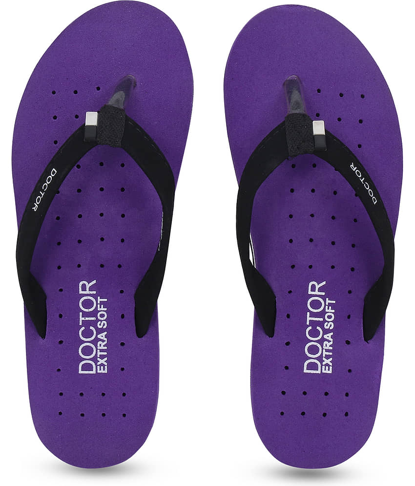 DOCTOR EXTRA SOFT - Purple Women's Thong Flip Flop