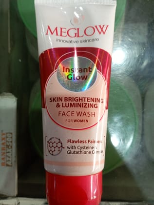 Meglow skin brightening & luminizing face wash for women