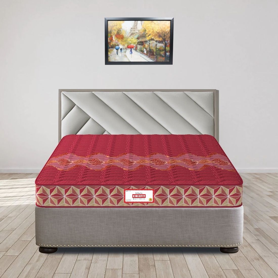 COIRFIT Day Dream with 36 YEARS OF TRUST 5 Inch King Size Coir Foam Mattress(72X70 Inches), Double-Sided PU Foam Quilt | Durable & Lightweight |5-Year Warranty