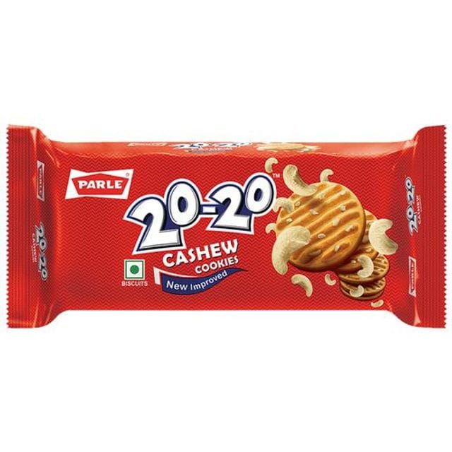 Parle 20, 20 Cashew Cookies, 200 G