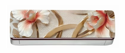 DreamKraft Decorative Flower AC Sticker (Multicolor PVC Vinyl, 30cm X 91cm)