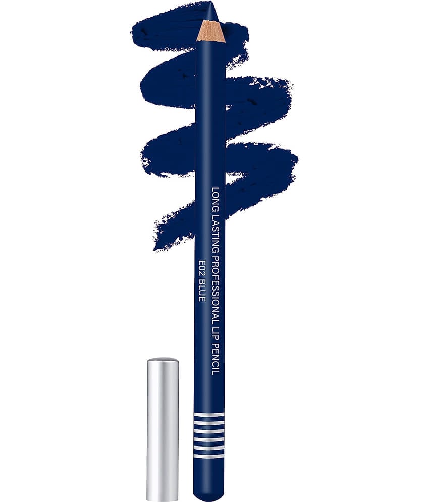 Colors Queen Lip Liner Pencil Non Transfer for Professional Makeup Blue