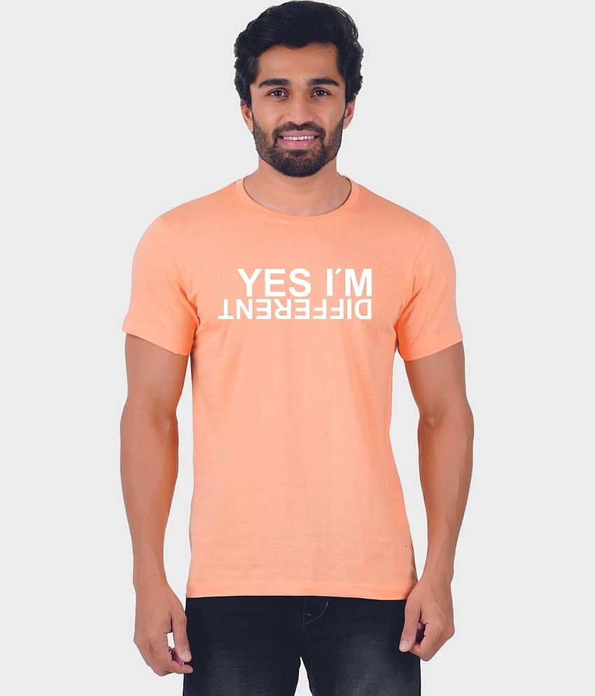 ferocious Pack of 1 Cotton Regular Fit Men's T-Shirt ( Orange )