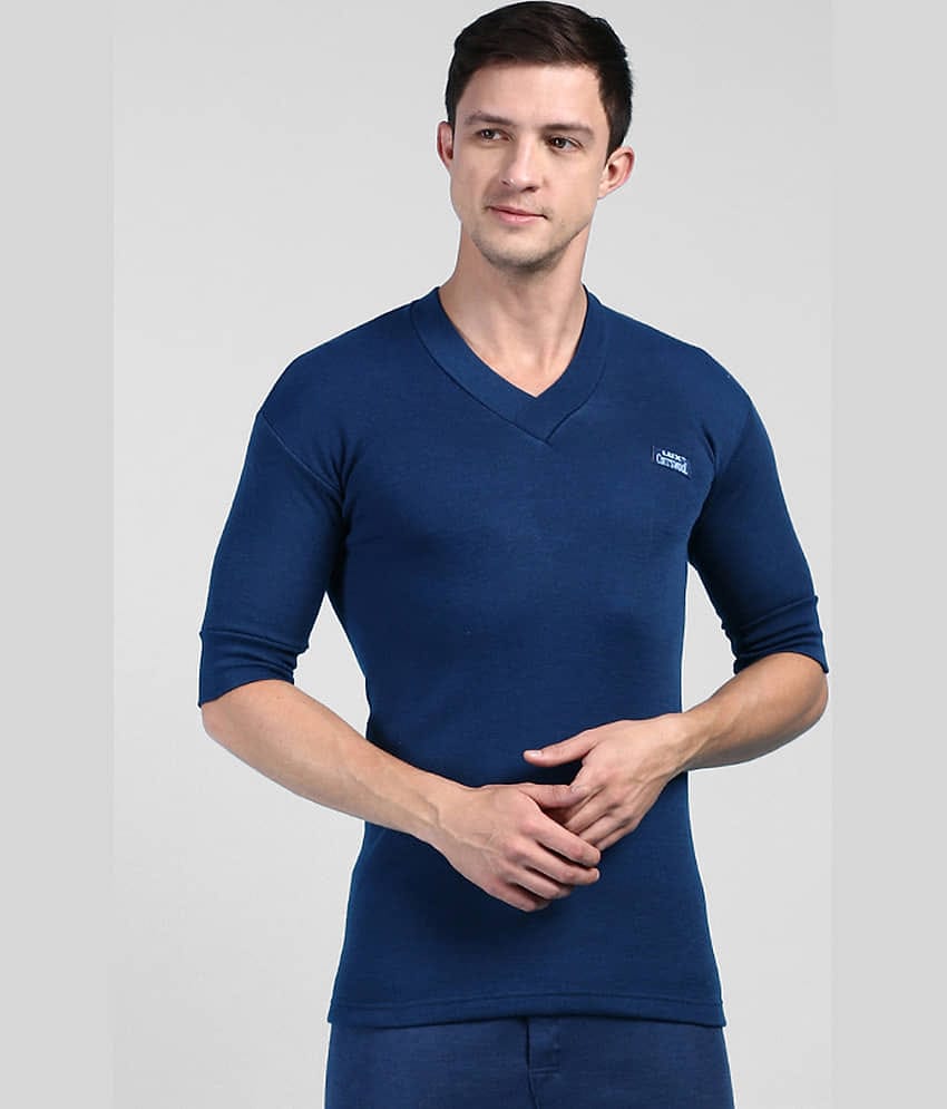 Lux Cottswool Pack of 1 Cotton Blend Thermal Tops For Men's ( Brown )