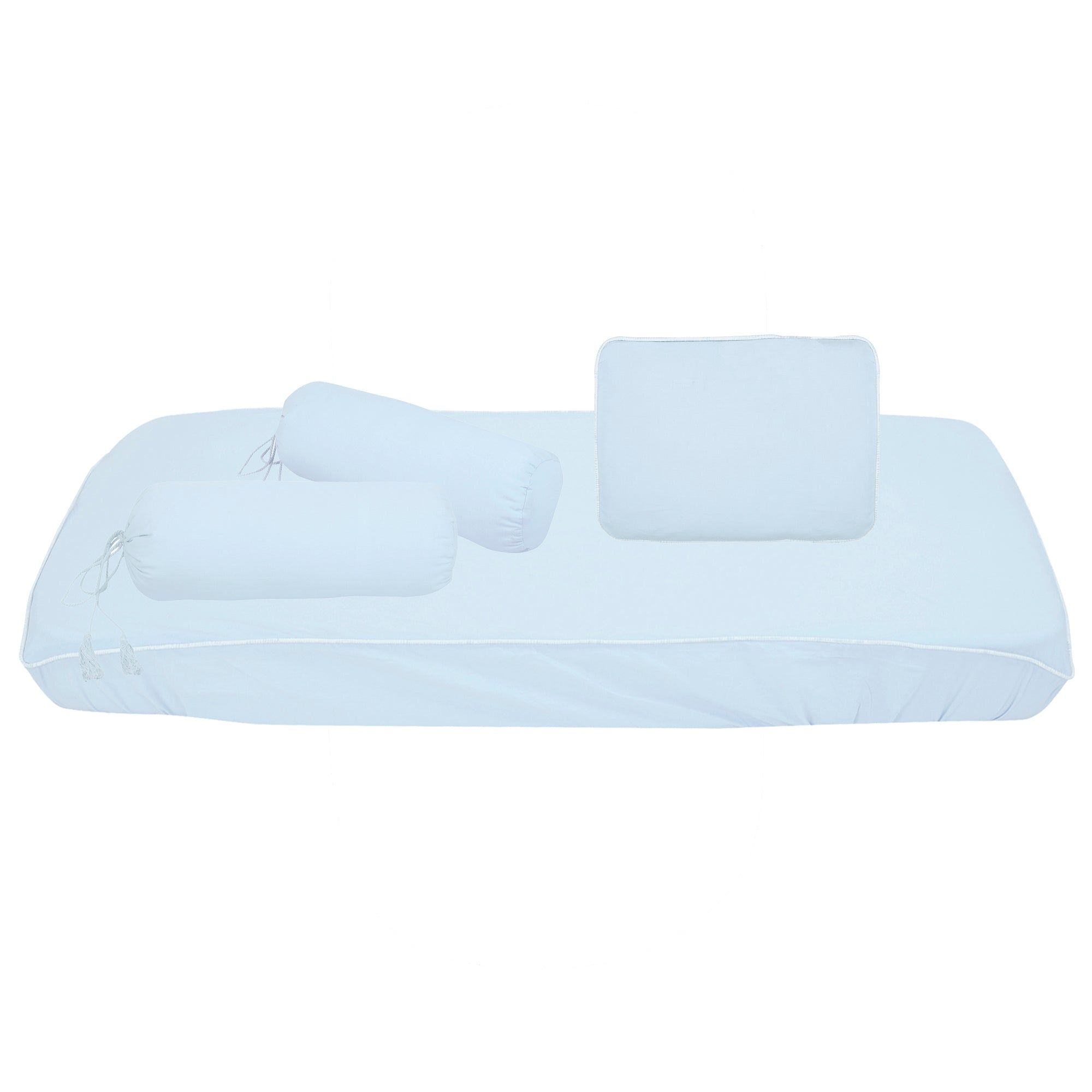 BABY BLUE BEDDING SET-BASSINET CRIB/COT (71cm X  36cm)