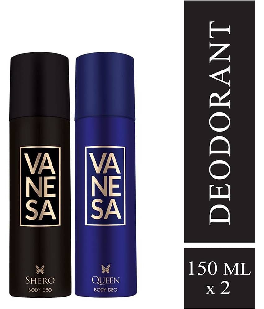 Vanesa Shero ,Queen Deodorant Spray For Women 150Ml Each (Pack Of 2)