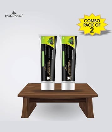 Park Daniel  Activated Charcoal Teeth Whitening - Toothpaste 200 gm Pack of 2