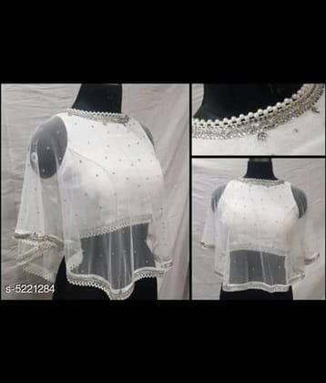 Mamta White Readymade with Pad Cotton Women's Blouse ( Pack of 1 )