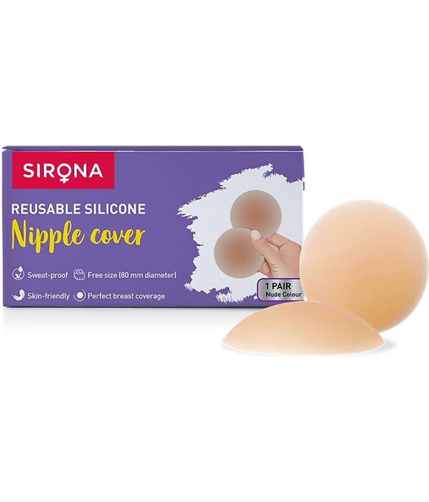 Sirona Reusable and Invisible Silicon Nipple Covers for Women | Adhesive Silicone Breast Pads
