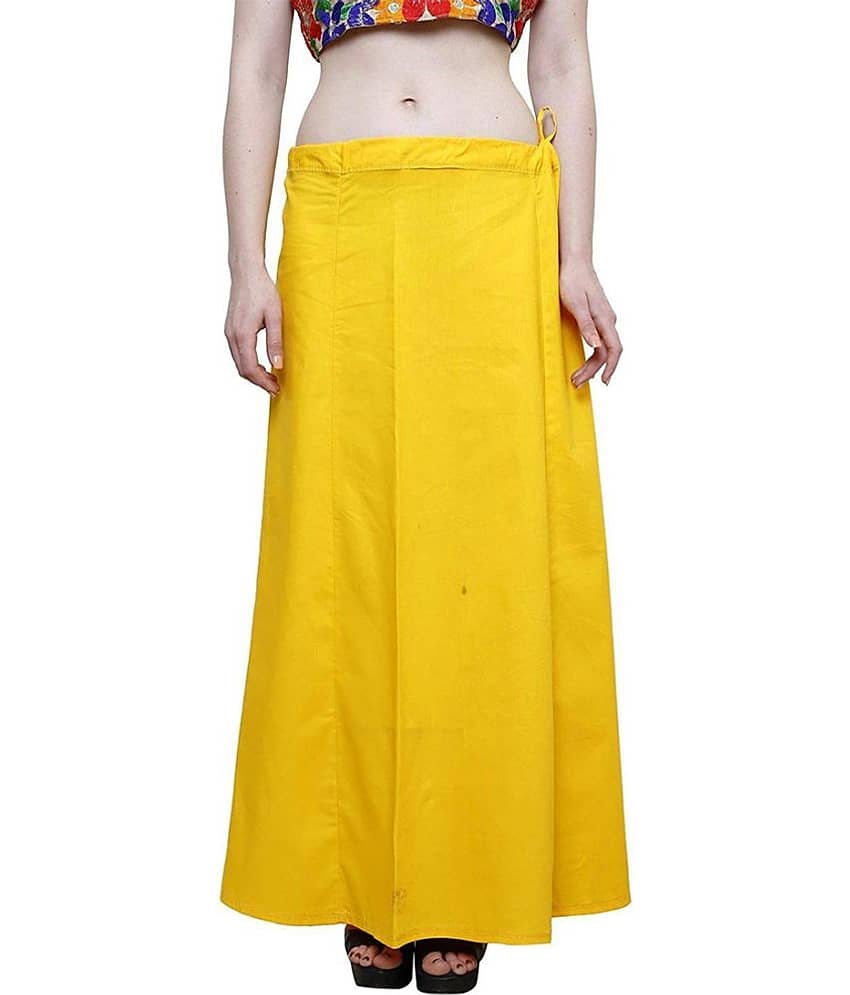 taskin Yellow Cotton Petticoat - Single