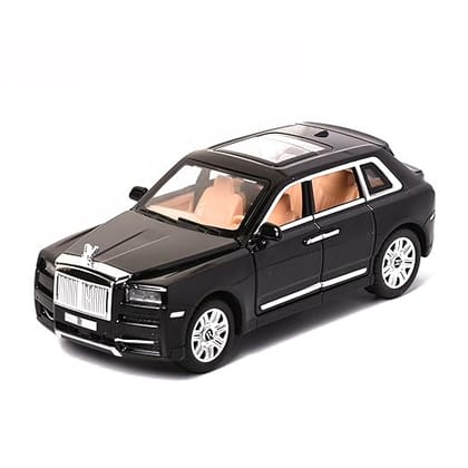 Braintastic 1:32 Diecast Rolls Royce Alloy Metal Pull Back Die-Cast Carwith Sound Light for Kids Best Gifts Toys for Kids Boys (Rolls Royce Black)