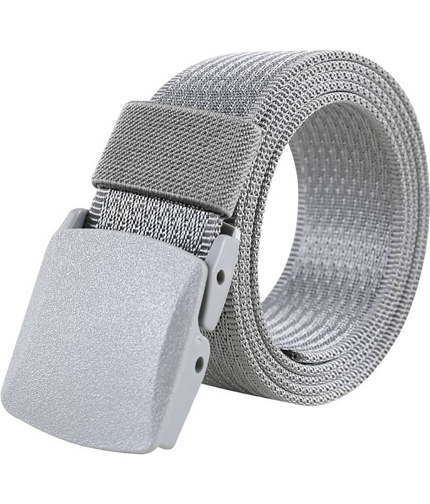 Edifier - Grey Melange Nylon Men's Casual Belt ( Pack of 1 )