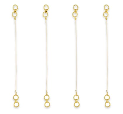 Pack Of 2 Gold-Plated Ear Chains