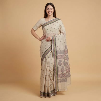 Bengal Cotton Traditional Tangail Saree Bengal Cotton Traditional Tangail Saree