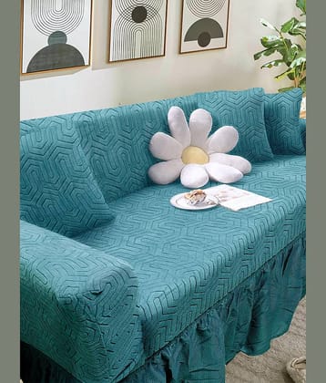 Cortina 3 Seater Polyester Sofa Cover ( Pack of 1 )