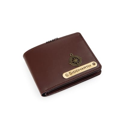 AICA Personalised Gift for Man Custom Name & Charm Leather Wallet for Men (Dark Brown) | Gift for Man | Rakhi Rakshabandhan Gift Hamper for Brother AICA Personalised Gift for Man Custom Name & Charm Leather Wallet for Men (Dark Brown) | Gift for Man | Ra