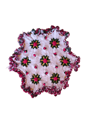 Laxmi Handicrafts Decorative Woolen Handmade Thali Pose for Weddings and Festivals