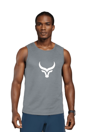 BlueFicus Men’s Sleeveless Gym Vest | Athletic Muscle Fit Cotton Blend Tank Top for Workout & Casual Wear