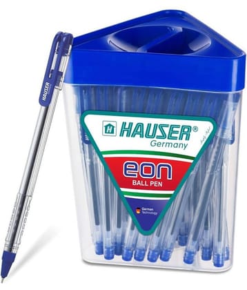 Hauser Eon 0.7Mm Ball Pen Jar Pack Blue Ink, Set Of 50 Ball Pen