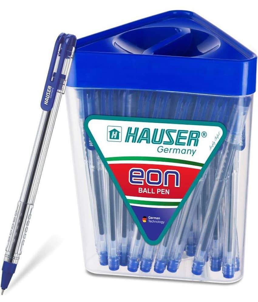 Hauser Eon 0.7Mm Ball Pen Jar Pack Blue Ink, Set Of 50 Ball Pen