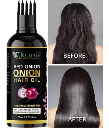 KURAIY ONION All Type of Hair Problem Herbal Anti Dandruff Hair Oil 50 ML Hair Oil PACK OF 1