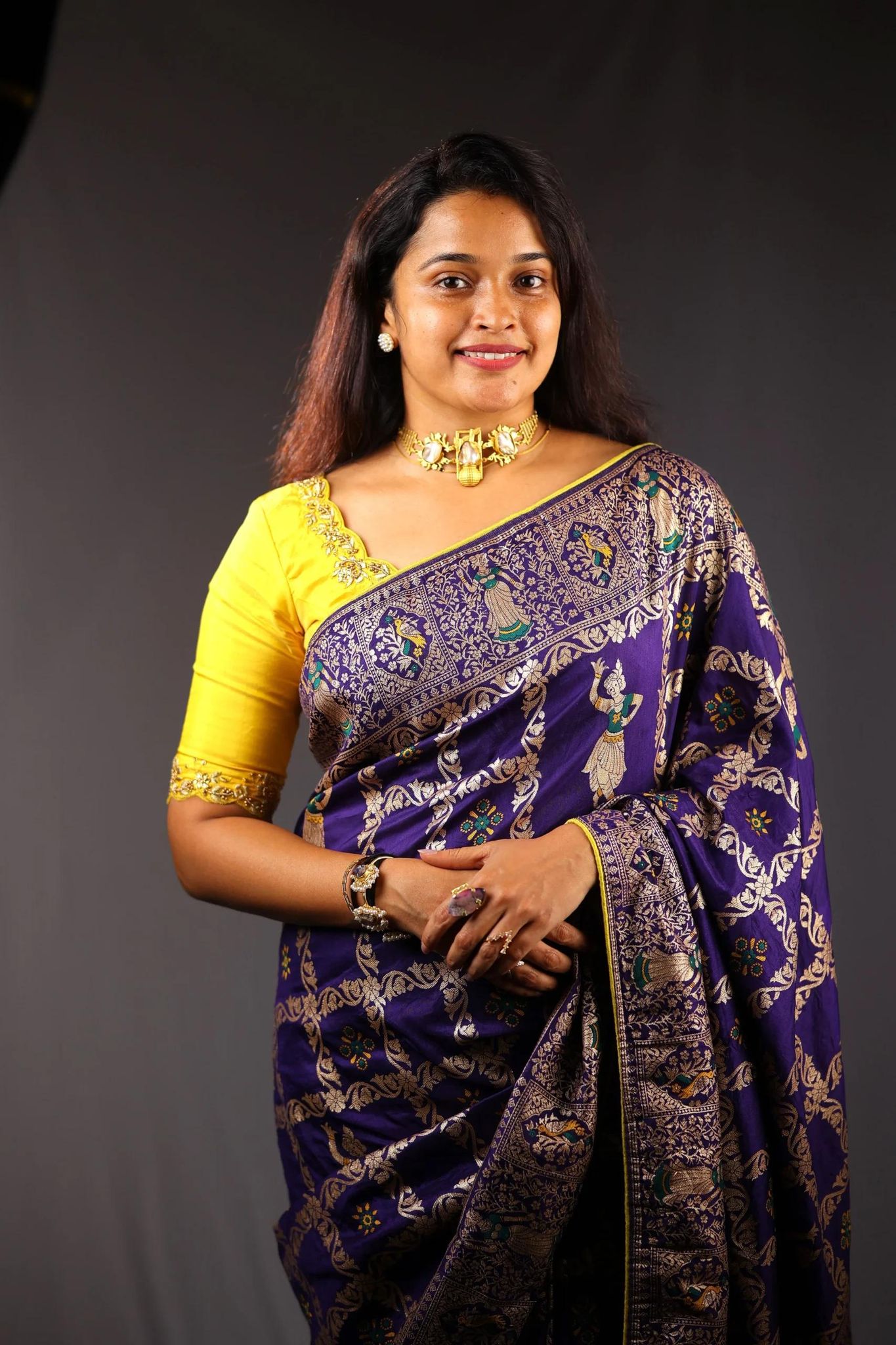 beautiful color combination Saree for all ladies
