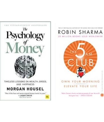 The Psychology of Money+The 5 AM Club: Own Your Morning, Elevate Your Life(Set of 2 Books)