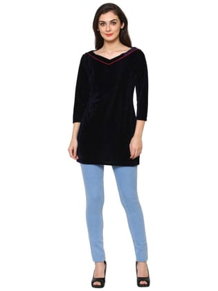 Klamotten Women's Velvet full Sleeves Top WD6N