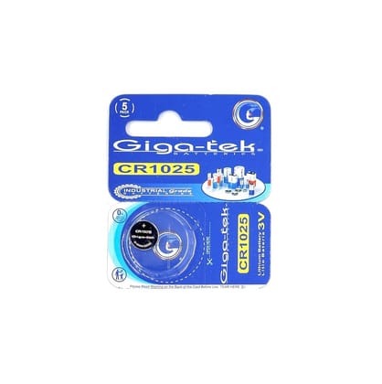 Giga-tek CR1025 Lithium Coin Battery - Pack of 1