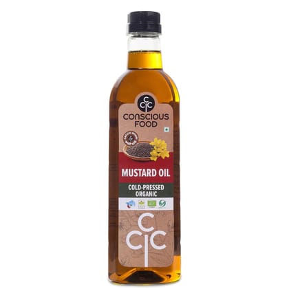 Conscious Food Mustard Oil Organic & Cold - Pressed 1 Ltr
