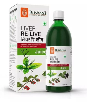 Krishnas Herbal & Ayurveda Liver Relive Juice - 1000 Ml