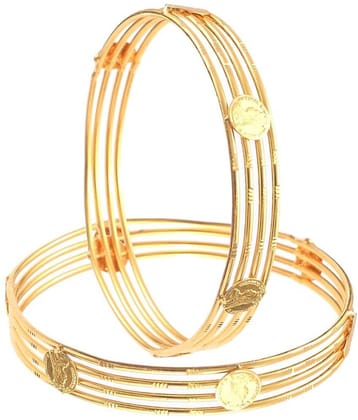 Jewar Mandi - Gold Kada Set ( Pack of 1 )