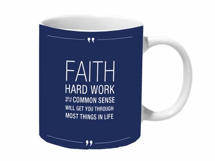 Multicolor Faith Ceramic Mug