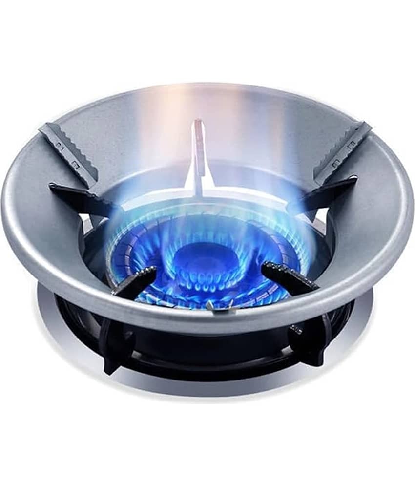 Dark Sun Kitchenware Silver Aluminium Gas Saver Burner Stand ( Set of 1 )