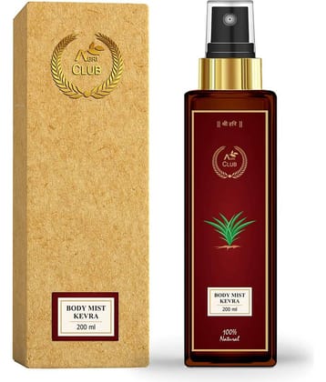 AGRI CLUB - Kewra Body Mist For Men,Women 200 ml ( Pack of 1 )