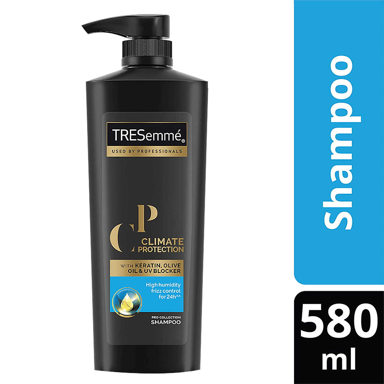 Tresemme Climate Protection Pro Collection Shampoo, High Humidity Frizz Control For 24H, 580 Ml Bottle