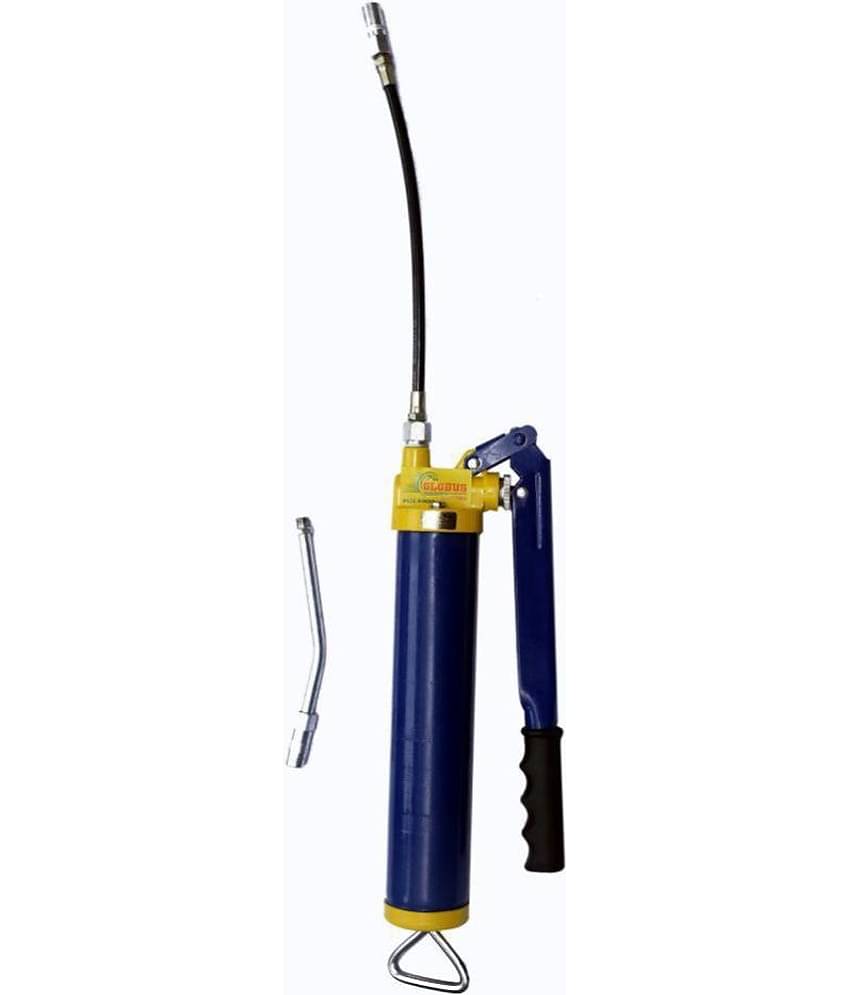 GLOBUS STEEL HEAVY DUTY GREASE GUN 15 OZ WITH FIX AND FLEXIBLE SPOUT