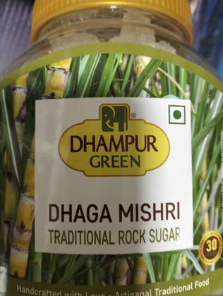 Dhampur Green Dhaga mishri Traditional rock sugar 