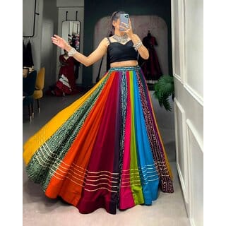 Navratri Tranding Multicolor Lahenga