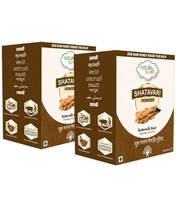 Nature Sure Shatavari Powder 100G With Raw Honey 50G Powder 2 Gm Pack of 2