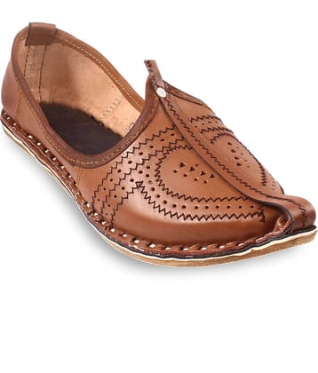 Anjaneya Creations Tan Men's Mojaris