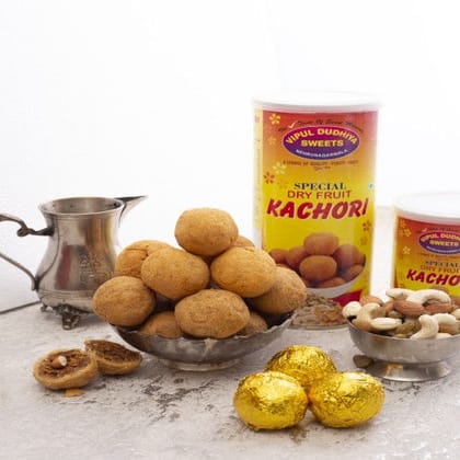 VIPUL DUDHIYA SWEETS Dryfruit Kachori, 200 gm