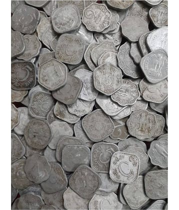 Hop n Shop Republic India 1, 2, 3, 5, 10, 20 Paise Alluminium 100 Coins Lot, See Description for Details