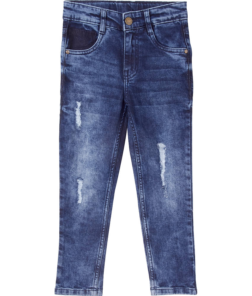 Cub Mcpaws Pack of 1 Boys Cotton Blend Jeans ( Blue )