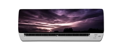 DreamKraft Beautiful Sky Night View AC Sticker (Multicolor PVC Vinyl, 30cm X 91cm)